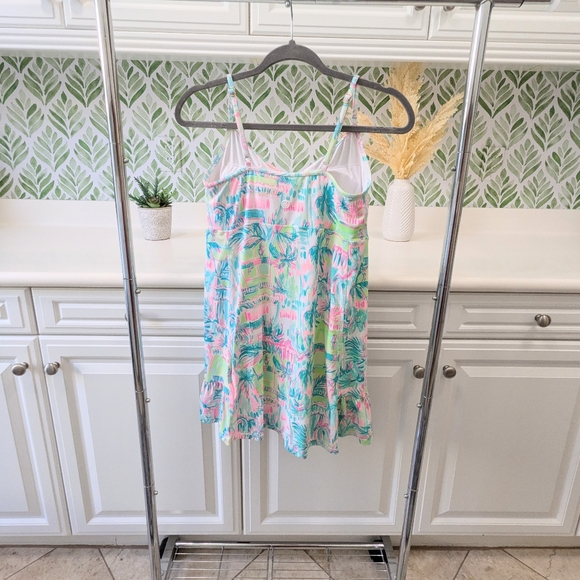 Lilly Pulitzer Adeli Perfect Match Meryl Luxletic Tennis Dress Pink Green Medium - Picture 5 of 10